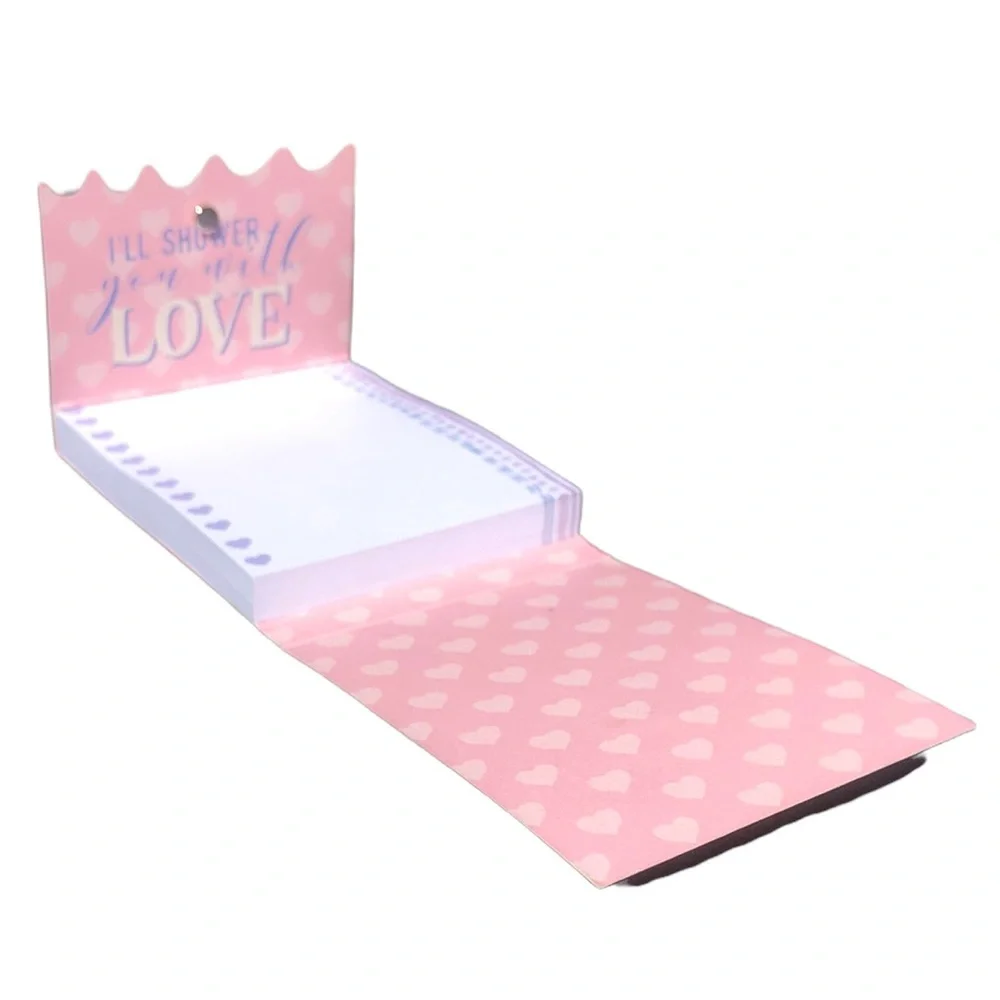 Punch Studio Embellished Mini Notepad ~ Shower of Love (71302)